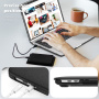 Bőr tok állvánnyal MacBook Pro 13"-hoz (A2251 / A2289 / A2338) - fekete
