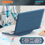 Tok textil felülettel és állvánnyal MacBook Pro 16" (A2485 / A2780 / A2991 / A3186 / A3403 / A3428 / A3429) - sötétkék