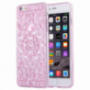 Hátoldali védőtok gyémántköves stílusban iPhone 6 / 6S-re - rózsaszín