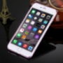 Hátoldali védőtok gyémántköves stílusban iPhone 6 / 6S-re - rózsaszín
