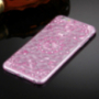 Hátoldali védőtok gyémántköves stílusban iPhone 6 / 6S-re - rózsaszín
