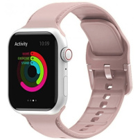 Egyszínű szilikon szíj - Apple Watch 42mm / 41mm / 40mm / 38mm - rózsaszín
