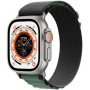 Nylon Alpesi pánt - Apple Watch Ultra 49mm / 46mm / 45mm / 44mm / 42mm - olívazöld-fekete