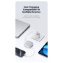 USAMS US-SJ650 készlet visszahúzható USB-C kábelekkel, adapterekkel és tűvel - fekete