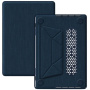 Tok textil felülettel és állvánnyal MacBook Pro 16" (A2485 / A2780 / A2991 / A3186 / A3403 / A3428 / A3429) - sötétkék