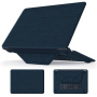 Tok textil felülettel és állvánnyal MacBook Pro 16" (A2485 / A2780 / A2991 / A3186 / A3403 / A3428 / A3429) - sötétkék
