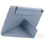 Mágneses tok origami állvánnyal iPad 10,9" (2022) / 11" (2025) készülékhez - kék-szürke