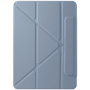 Mágneses tok origami állvánnyal iPad 10,9" (2022) / 11" (2025) készülékhez - kék-szürke