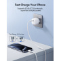JOYROOM JR-TCG08 gyorstöltő adapter USB-C porttal - 20W - fehér