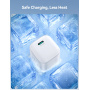 JOYROOM JR-TCG08 gyorstöltő adapter USB-C porttal - 20W - fehér