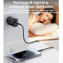 Yesido YC68 töltő adapter kijelzővel és USB-C / USB-A portokkal - 20W - fekete