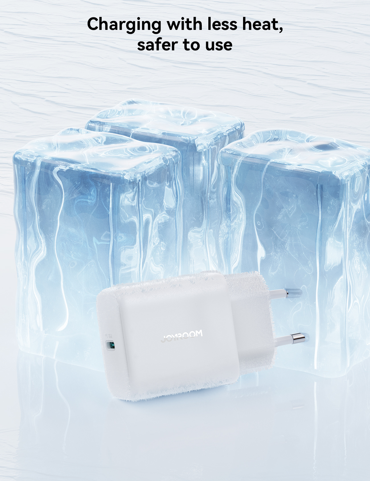 JOYROOM JR-TCF24 gyorstöltő adapter USB-C porttal - 30W - fehér