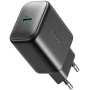 JOYROOM JR-TCF20 gyorstöltő adapter USB-C porttal - 20W - fekete