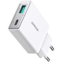 JOYROOM JR-TCF14 gyorstöltő adapter USB-C / USB-A portokkal - 20W - fehér