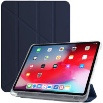 Tok origami állvánnyal és tárolóhellyel - Apple Pencil - iPad 10,9" (2022) / 11" (2025) - sötétkék