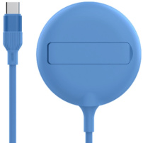 LFX-181 vezeték nélküli MagSafe töltő kihajtható állvánnyal iPhone/AirPods készülékekhez - 15W - kék