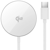 Wiwu W029 vezeték nélküli MagSafe töltő iPhone / AirPods készülékekhez - 15W - fehér