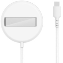 YF-M3C vezeték nélküli MagSafe töltő kihajtható állvánnyal iPhone / AirPods készülékekhez - 15W - fehér
