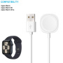 FIXED mágneses töltőkábel - USB-A mágneses puckhoz Apple Watch-hoz - 1 m - fehér
