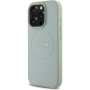Guess Szemcsés Classic Embléma borító MagSafe-el* iPhone 16 Pro-hoz - zöld