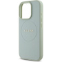 Guess Szemcsés Classic Embléma borító MagSafe-el* iPhone 16 Pro-hoz - zöld