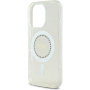 Guess IML Rhinestones Gyűrűburkolat MagSafe-el* iPhone 16 Pro-hoz - átlátszó