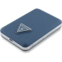 Guess Grained Triangle Logo vezeték nélküli MagSafe powerbank USB-C porttal - 5 000 mAh - sötétkék