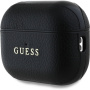 Guess Grained Classic Logo karabineres tok AirPods Pro 2-höz - fekete