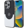 Mercedes Kétrétegű tok MagSafe-el* iPhone 16 Pro-hoz - fekete és ezüst