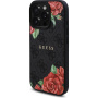 Guess 4G Roses tok rózsamintával és MagSafe iPhone 16 Pro Max készülékhez - szürke