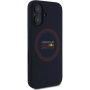 Oracle Red Bull Racing Red Ring szilikon tok MagSafe-el* iPhone 16-hoz - sötétkék