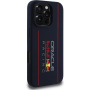 Oracle Red Bull Racing Függőleges logós szilikon tok MagSafe iPhone 16 Pro készülékhez - sötétkék