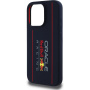 Oracle Red Bull Racing Függőleges logós szilikon tok MagSafe iPhone 16 Pro készülékhez - sötétkék
