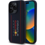 Oracle Red Bull Racing Függőleges logós szilikon tok MagSafe iPhone 16 Pro Max készülékhez - sötétkék