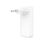 FIXED Slim GaN töltőadapter 2x USB-C porttal - 45W - fehér