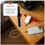 FIXED Slim GaN töltőadapter 2x USB-C porttal - 45W - fehér