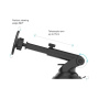 FIXED MagMount XL mágneses autós tartó üveghez és műszerfalhoz iPhone-hoz - fekete