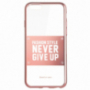Baseus ultravékony védőtok Apple iPhone 6 / 6s-re - Never give up - arany rózsaszín
