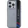 BMW IML Motorsport Vertical Stripe tok iPhone 16 Pro készülékhez - szürke