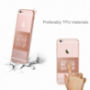 Baseus ultravékony védőtok Apple iPhone 6 / 6s-re - Never give up - arany rózsaszín