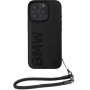 BMW Bőr Signature and Strap tok iPhone 16 Pro Max készülékhez - fekete