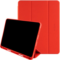 FIXED Padcover+ tok Apple Pencil tartóval iPad Air 4 (2020) / Air 5 (2022) / Air 11" (2024-2026) / Pro 11" (2018) készülékekhez - piros