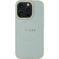 Guess Szemcsés Classic Embléma borító MagSafe-el* iPhone 16 Pro-hoz - zöld