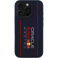 Oracle Red Bull Racing Függőleges logós szilikon tok MagSafe iPhone 16 Pro készülékhez - sötétkék