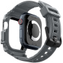 Spigen Rugged Armor Pro szuperstrapabíró tok szíjjal Apple Óra 46mm - szürke