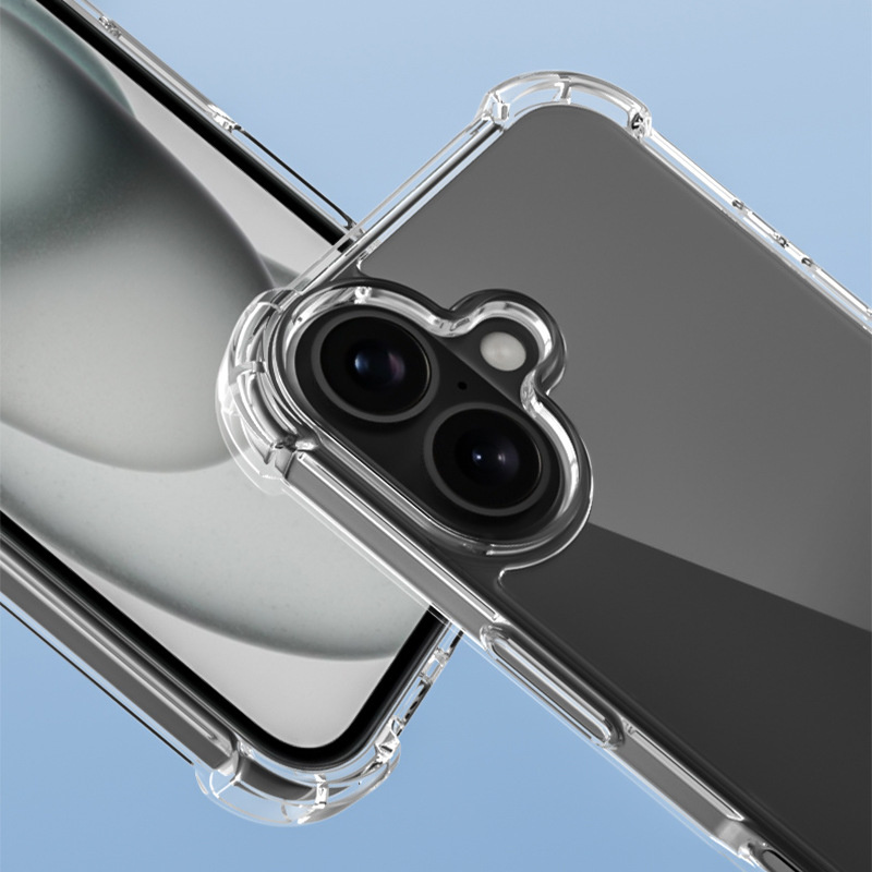 Tok absztrakt hullámmintával és megerősített sarkokkal iPhone 16-hoz - zöld