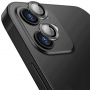 Enkay Hátsó kamera edzett üveg alumínium kerettel - iPhone 12 / 12 mini - fekete