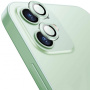 Enkay Hátsó kamera edzett üveg alumínium kerettel - iPhone 12 / 12 mini - zöld