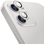 Enkay Hátsó kamera edzett üveg alumínium kerettel - iPhone 12 / 12 mini - ezüst