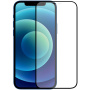 Matt edzett üveg 2,5D teljes kijelzőre - iPhone 12 Pro Max - fekete keret